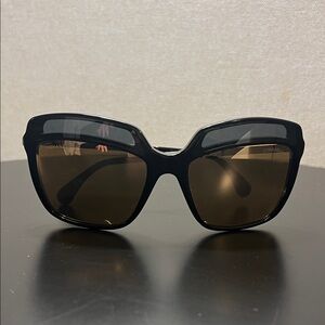 Authentic CHANEL Black with gold lenses and temples 5378 c501/T6